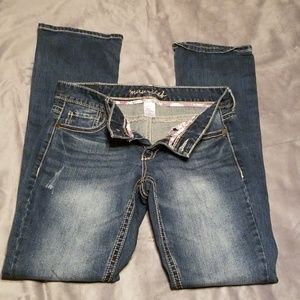 Maurice's size 7/8 Long bootcut jeans